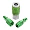 Colorconnex Coupler and Plug Kit, 3-Piece, Type B, 1/4in Body, 1/4in NPT, Green A71452B - alternate 2